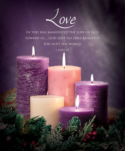Picture of Advent Bulletin Week 4 1 John 4:9 Legal