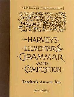 Picture of Answer Key for Harvey's Elementary Grammar and Composition