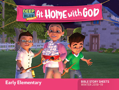Picture of Deep Blue Connects At Home With God Early Elementary Bible Story Sheets Winter 2018-19