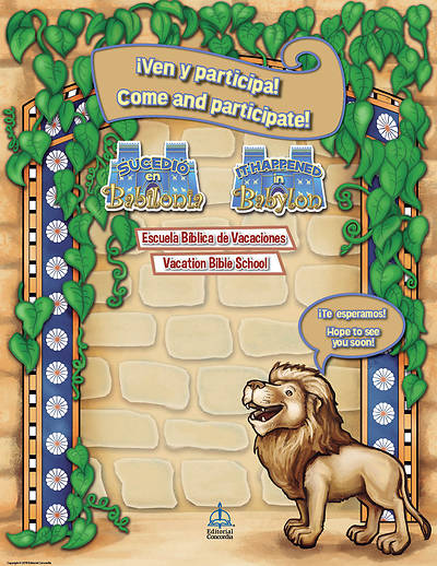 Picture of Vacation Bible School (VBS) 2018 It Happened In Babylon Bilingual Promotional Poster