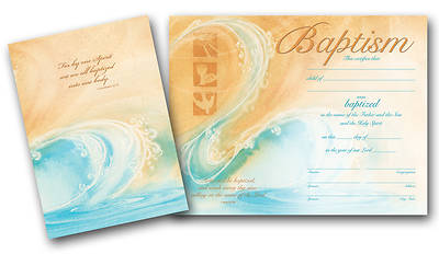 Picture of Child Baptism Keepsakes Certificate Set - Pack of 25
