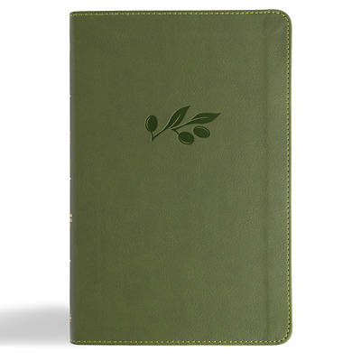 Picture of CSB Thinline Bible, Anglicised Edition, Olive Leathertouch
