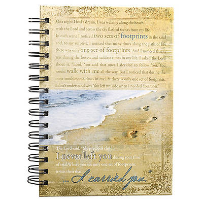 Picture of Footprints Large Wirebound Journal