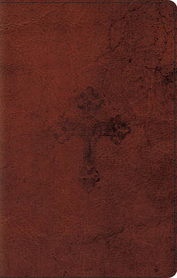 Picture of ESV Ultrathin Bible (Trutone, Walnut, Weathered Cross Design)