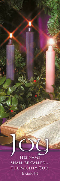 Picture of Joy Bible and Wreath Advent 2' x 6' Banner