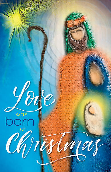 Picture of Love Was Born at Christmas Regular Size Bulletin