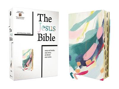 Picture of The Jesus Bible Artist Edition, Niv, Leathersoft, Multi-Color/Teal, Thumb Indexed, Comfort Print