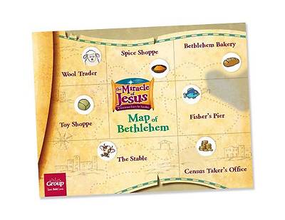 Picture of The Miracle of Jesus Map of Bethlehem and Sniffer Stickers Set (Pack of 50)