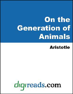 Picture of On the Generation of Animals [Adobe Ebook]