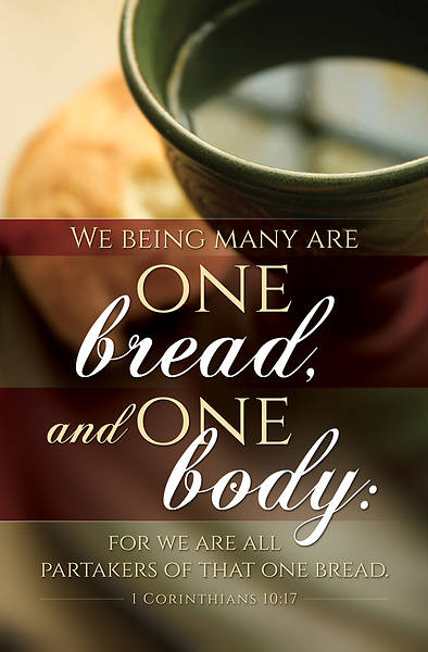 Picture of One Bread One Body Communion Bulletin 1Cor 10:17 Reg (Pkg of 100)