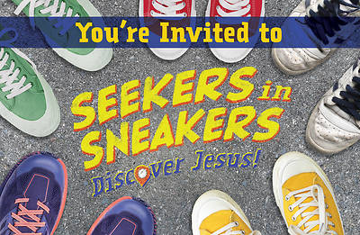 Picture of Vacation Bible School VBS 2024 Seekers in Sneakers Invitation Postcards PK20 PK20