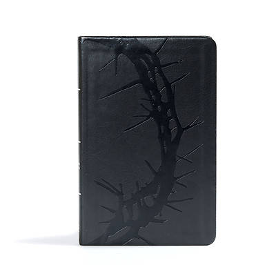 Picture of CSB Ultrathin Reference Bible, Charcoal Leathertouch