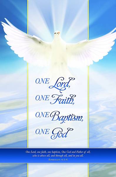 Picture of Baptisim Bulletin - One God - Ephesians 4:5-6 (Pkg 100)