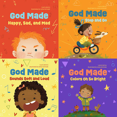 Picture of God Made All of Me 4-Pack (Books for Babies and Toddlers about Feelings, Actions, Colors, and Sounds)