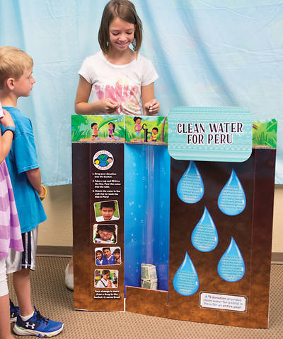 Picture of Vacation Bible School (VBS) 2017 Camp Out Clean Water for Peru Display