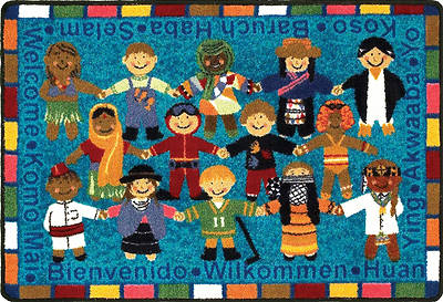 Picture of Welcome In Many Languages- Mat  33" x 43"