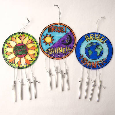 Picture of Vacation Bible School (VBS) 2021 Discovery on Adventure Island Suncatcher Windchimes (Pkg of 12)