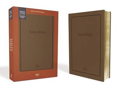 Picture of Santa Biblia Reina Valera Revisada Rvr, Letra Extra Grande, Tamaño Manual, Letra Roja, Leathersoft