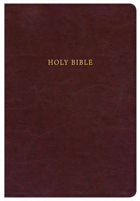 Picture of KJV Super Giant Print Reference Bible, Classic Burgundy Leathertouch