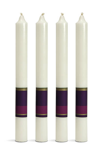 Picture of Rings of Hope Advent Candle Set - 4 Purple