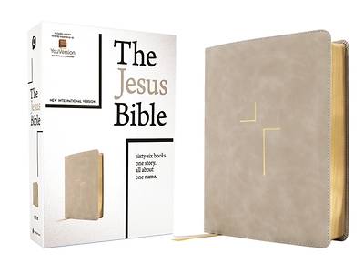 Picture of The Jesus Bible, NIV Edition, Leathersoft, Stone, Comfort Print