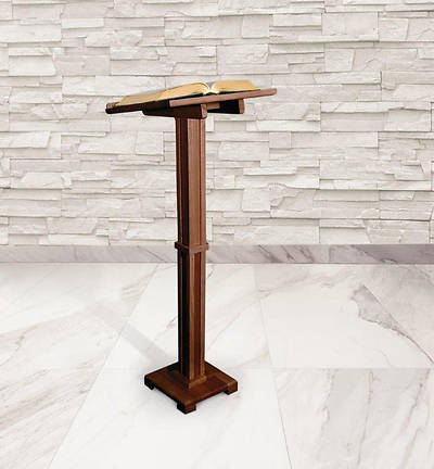 Picture of Standing Lectern - Walnut Stain