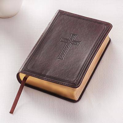 Picture of KJV Compact Large Print Lux-Leather DK Brown