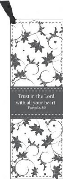 Picture of Bookmark Trust in the Lord Black and White