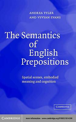 Picture of The Semantics of English Prepositions [Adobe Ebook]