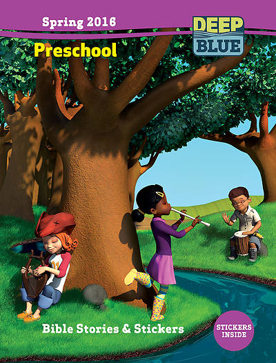 Picture of Deep Blue Preschool Bible Stories & Stickers Spring 2016
