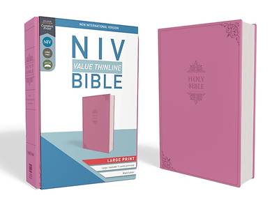 Picture of NIV, Value Thinline Bible, Large Print, Imitation Leather, Pink