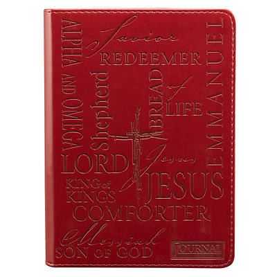 Picture of Journal Names of Jesus Classic Burgundy