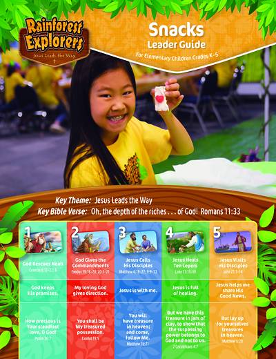 Picture of Vacation Bible School VBS 2021 Rainforest Explorers Snack Leader Guide