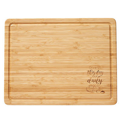 Picture of Cutting Board Bamboo Give Us T