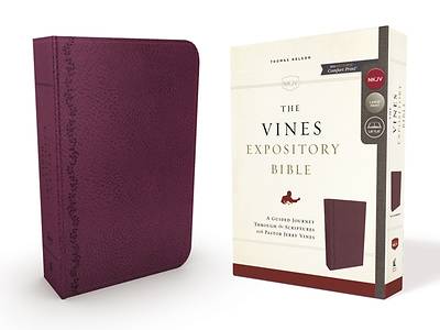 Picture of NKJV, the Vines Expository Bible, Imitation Leather, Purple, Red Letter Edition