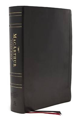 Picture of Nasb, MacArthur Study Bible, 2nd Edition, Genuine Leather, Black, Thumb Indexed, Comfort Print