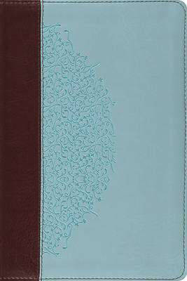 Picture of ESV Study Bible, Personal Size (Trutone, Chocolate/Blue, Ivy Design)