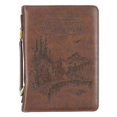 Picture of Bible Cover Large Brown Wings Like Eagles Isaiah 40