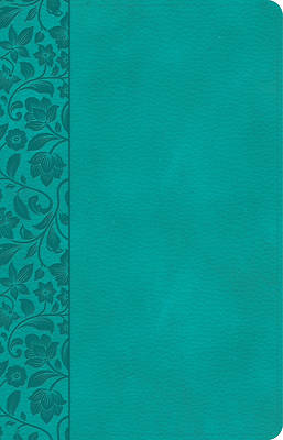 Picture of CSB Large Print Personal Size Reference Bible, Teal Leathertouch