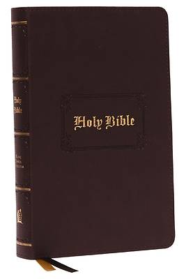 Picture of Kjv, Personal Size Large Print Reference Bible, Vintage Series, Leathersoft, Brown, Red Letter, Comfort Print