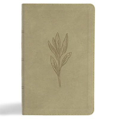 KJV Single-Column Personal Size Bible, Sage Suedesoft Leathertouch