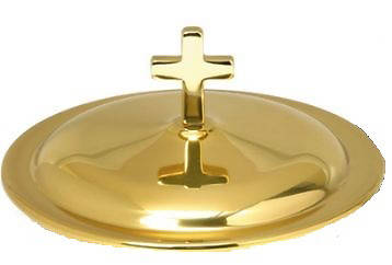 Picture of 24K Gold Lined Brass Cover for Shallow Bowl Intinction Set
