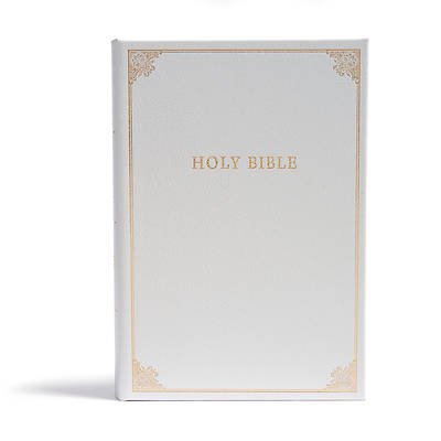 Picture of CSB Family Bible, White Leathertouch Over Board