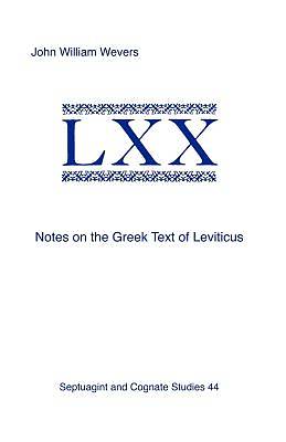 Picture of Notes on the Greek Text of Leviticus