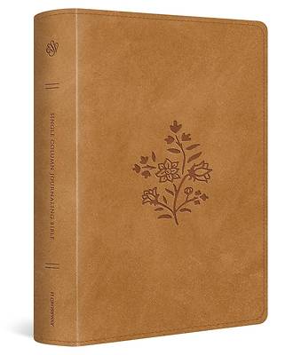Picture of ESV Single Column Journaling Bible, Large Print (Trutone, Nubuck Caramel, Wildflower Design)