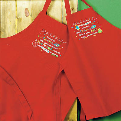 Picture of Christmas Adult/Child Apron Set