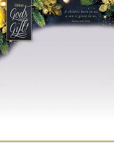Picture of Celebrate God's Christmas Letterhead