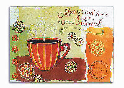 Picture of Coffee Is God's Way Of Saying Good Morning! Cutting Board