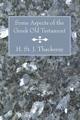 Picture of Some Aspects of the Greek Old Testament