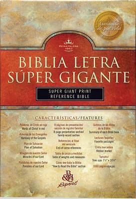 Picture of Rvr 1960 Biblia Letra Super Gigante Con Referencias, Negro Piel Fabricada